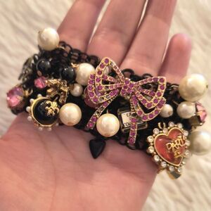 Betsey Johnson Paris Charms Statement Bracelet
